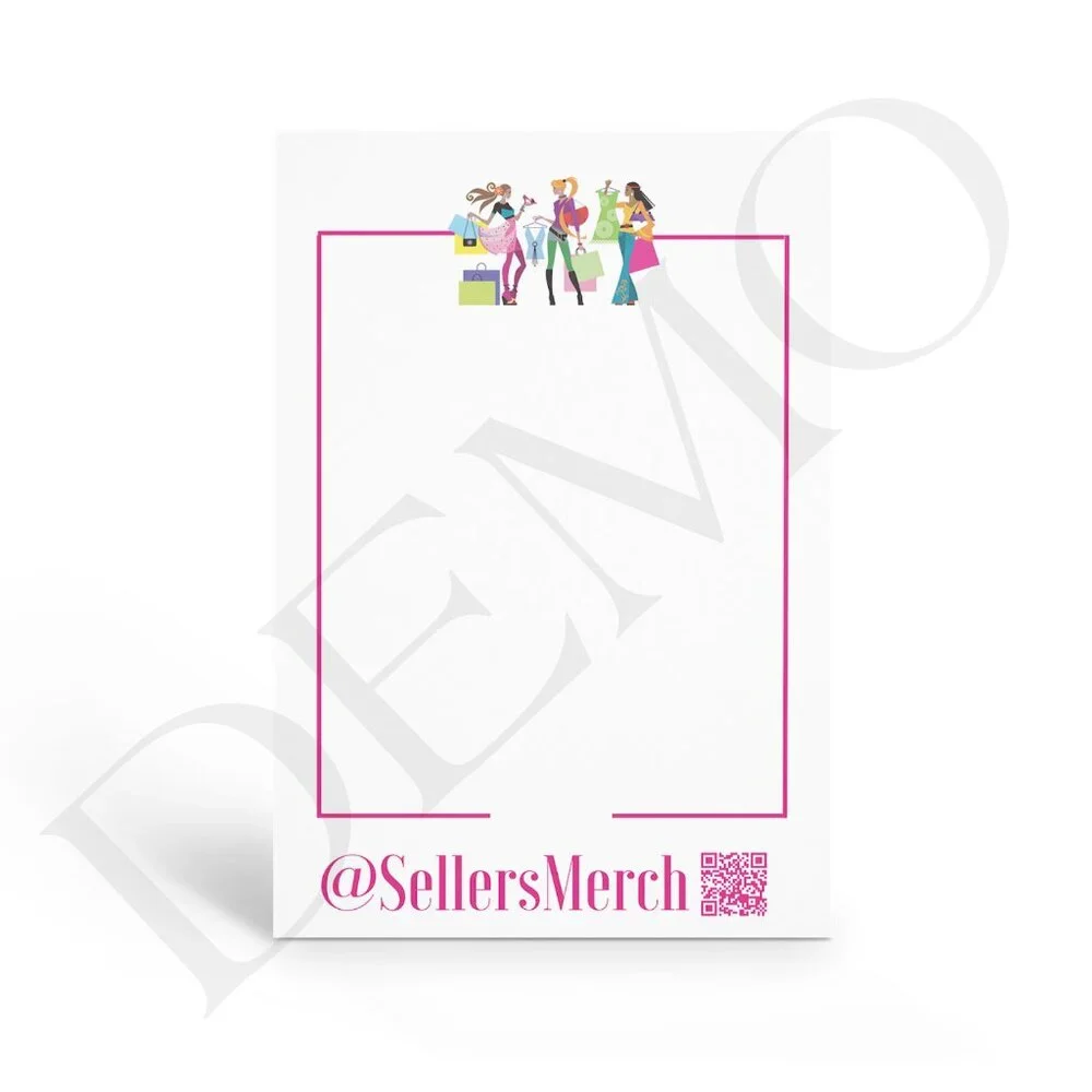 Custom Note Cards for Small Business Packaging – Personalized with QR Code - Picture 2 of 5